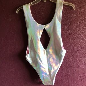 Reversible rave  bodysuit + shorts FINAL PRICE🎊